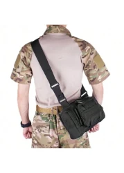 NYXIA حقيبة كتف مقاومة للماء متعددة الاستخدامات، حقيبة صدر محمولة للخارج، حقيبة دراجة، حقيبة خصر من النايلون عا