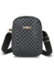 peach tree حقيبة صدر كاجوال مقاومة للماء من البولي يوريثان، حقيبة كروسبودي للكتف للرجال ، حقيبة رسول بلون بسيط عتي