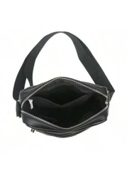 حقيبة كتف كاجوال للرجال للتنقل اليومي، حقيبة كروسبودي كبيرة السعة، للاستخدام الصيفي