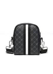 Mobile Phone Crossbody Sling Bag Faux Leather Small Square Shoulder Bag Men s Bag Fit Street College Father s Day Gift Travelling Adult Birthday Gift Freshman Tote Bag Rider Bag Gym Bag Checkered Plai