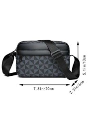 Fashion Personality Small Bag Shoulder Crossbody Bag With A Small Hong Kong Fashion Crossbody Bag Men Bag Christmas Winter Fall Christmas Gifts Side Bag Gifts Fashionable Gifts Valentine Day Valentine