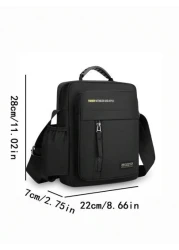 1pc Zipper Closure Handbag New Style Fashion Messenger Bag Can Be Carried On Shoulder Crossbody Hand Shoulder Strap Adjustment Buckle Practical Pull Head Can Be Carried On Left And Right Shoulders For