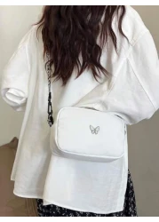 حقيبة صدر للطالبة، حقيبة متقاطعة، حقيبة أخت صغيرة ناعمة، حقيبة أنثوية جذابة للطالبات، تناسب جميع الملابس، حق