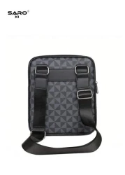 1pc Men s Shoulder Bag Vintage Crossbody Bag With Side Pocket Scratch Resistant Durable PVC Casual Bag Minimalist Style In Black Brown Great Gift For Boyfriend Or Men