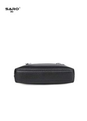 1pc Versatile Crossbody Bag For Men Durable PU Leather Shoulder Bag With Side Pockets Simple Stylish Design Suitable For Commuting Black Brown Great Gift For Boyfriend