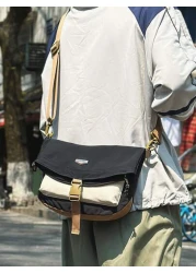 New Fashion Simple Waterproof Men s Shoulder Bag Outdoor Casual Gym Cycling Messenger Bag College Style For School Work Travel High Quality Phone Pouch Gift