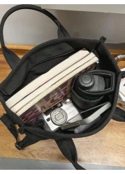 peach tree 1pc Men Shoulder Bag Crossbody Bag Tote Bag Casual Versatile Lightweight Nylon Messenger Bag Multifunctional Outdoor Bag Minimalist And Chic Gift Black Large Capacity Portable Fashion Casua