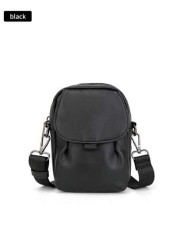 Men s New Phone Bag Korean Style Leather One Shoulder Messenger Bag Outdoor Casual Mini Waist Hanging Bag Flap Cover Square Bag In Cowhide Leather