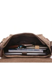 حقيبة رسول متعددة الوظائف كاجوال عتيقة، حقيبة كتف عبر الجسم موضة للرجال