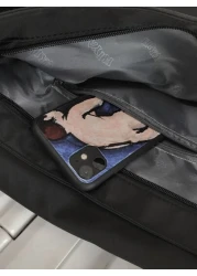 حقيبة رياضية متعددة الوظائف لطلاب الجامعة والثانوية حزام واحد, حقيبة كتف, حقيبة كاجوال للرجال مزينة برسومات و