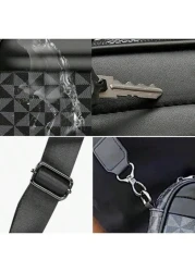 Men s Satchel Bag Fashion Casual Messenger Bag Shoulder Bag Square Small Crossbody Bag Pu Leather Water Proof Multi Functional Casual Casual Business College Boy Bag Sport Casual Postman Boy Tote Bag