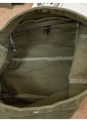 1pc Men Canvas Crossbody Bag Large Capacity Shoulder Bag Casual Minimalist Solid Color Mini Crossbody Bag Suitable For Gifts On Halloween Christmas Valentine s Day Autumn Winter School Supplies