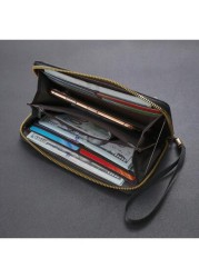 CarrKen 1pc Men s Essential Casual Zipper Handbag Large Capacity Phone Wallet With Multiple Pockets Card Slots Gift For Boyfriend Father Son