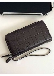 Fashionable Simple Versatile Wallet Casual Travel Shopping Bank Card Holder Wristlet Clutch Bag For Men