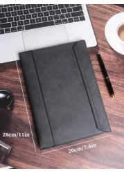 KAIDUCH أكياس الكمبيوتر من الجلد الصناعي، حقائب الكمبيوتر اللوحي / المحمول، حافظة ملفات A4 ذات سعة كبيرة، محفظة ال