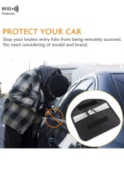 New Cross Border Car Key Signal Shielding Bag Anti Theft RFID Blocking Phone Signal Isolation Pouch Purse Essentials