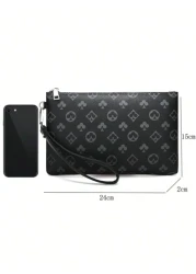 حقيبة أمتعة صغيرة للحمام ، للرياضة والأعمال ، حقيبة كلتش رجالية من البوليسترين مربعة الشكل ، محفظة أموال بسحا