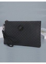 1pc Fashion Men s Clutch Wristlet Envelope Handbag PU Anti Scratch Wear Resistant Material Suitable For Going Out Party Commuting Multiple Pockets Business Style Office Travel Commuter Style Simple Ca