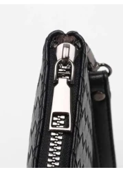 Braiding Style Men PU Leather Wallet Purse Money Credit Card Holders Men Wallet Money Bag Business Casual Handbag Wristlet Bag Underarm Bag Envelope Bag Square Bag Student Travel Winter Large Capacity