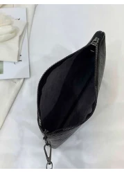 حقيبة رجالية كلاتش أنيقة وكاجوال ذات حبة الليتشي