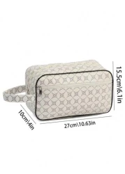 Men Fashion PU Leather Solid Color Phone Small Purse Clutch Hand Bag Wristlet Work Weekend Travel Camping Summer Gym Vacation Holiday Toiletry Water Proof Carry On Casual Business Black Personalized G