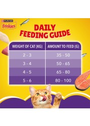 Purina Friskies Surfin&#39; Favourites Flavours of Mackerel, Tuna, Salmon and Sardine Adult Dry Cat Food, 400g