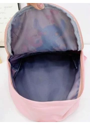 Disney حقيبة ظهر ديزني واحدة، حقيبة طالب ستيتش، حقيبة تخزين بنمط كرتوني خفيفة الوزن، حقيبة ظهر صغيرة بسوستة إغلا