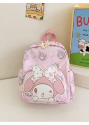 Sanrio حقيبة ظهر كروموني للأطفال للسفر والخروجات الربيعية، حقيبة مدرسية رائعة للحضانة والروضة بطبعات الكرتون