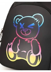 New School Backpack For Girls And Boys Stylish And Cute Bear Double Shoulder Bag Highly Attractive Travel Bag