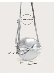 1pc S Bow Decor Cute Crossbody Bag School Bag School Bag Luggage School Bag