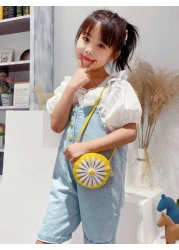1pc Young Girl s Cute Mini Crossbody Bag With Zipper Closure Made Of PU Leather Suitable For Everyday Use All Year Round