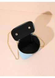 Faux Pearl Handbag Quilted Embroidered Shoulder Bag Crossbody Bag Butterfly Hardware Decor Coin Purse Suitable For Daily Use Party Gift Giving In Small Large Sizes