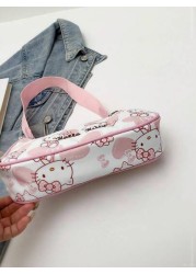 Sanrio قطعة واحدة حقيبة إبط كيوت من سانريو على شكل هيئة القطة للبنات، حقيبة يد، حقيبة كتف واحدة، حقيبة للبنات، صا