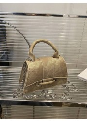 1 حقيبة يد مربعة صغيرة عصرية من طراز كوري رجعي، مصنوعة من مواد بي يو، بإغلاق مغناطيسي وشريط كتف قابل للتعديل، م