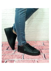 U.S. Polo Assn. حذاء يو إس بولو فرانكو الرياضي ذو النعل الأسود المسطح للرجال