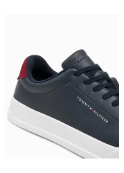 Tommy Hilfiger Navy Blue Men's Sneaker - Lace-up, Non-Slip Sole, Brand Logo, Casual FM0FM05297-DW5