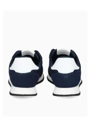 Tommy Hilfiger حذاء رياضي رجالي كاجوال بشعار العلامة التجارية برباط ومضاد للانزلاق باللون الكحلي EM0EM01351-C1G