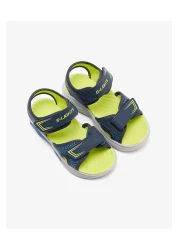 Skechers صندل Erupters 4 Big Boy المضيء - أزرق داكن 401670 L Nvbl