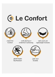 Lee Cooper حذاء رياضي رجالي برباط وتفاصيل علامة تبويب