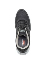 Jump 27440 حذاء رياضي رجالي أسود - أبيض مريح للمشي والجري في الصيف