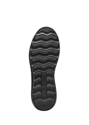 Geox حذاء رياضي رجالي أسود U Xtors B - Print.Lea + Smo.Lea برباط من الجلد U45LFB04743C9999