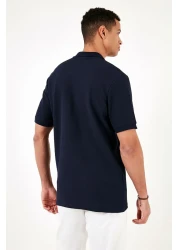 Buratti Cotton Regular Fit Zippered Polo Neck T Shirt Men's POLO T SHIRT5902434