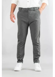 bombe Men's Dark Gray Slim Fit Slim Fit Jogger Trousers Black