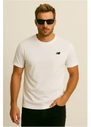 New Balance Mnt1537 Classic Basic Logo White Men's T-Shirt