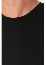  Collection Black-White Slim Fit Short Sleeve T-Shirts 100% Cotton 2-Pack - Tmnss19Bo0075