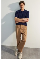  Collection إصدار محدود باللون الأزرق الداكن - تي شيرت بولو تريكو بأكمام قصيرة TMNSS23PO00025