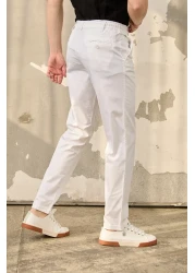 RAVANELLI بنطال تشينو بقصة مريحة للرجال