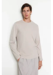  Collection Anthracite-Beige-White Slim/Slim Fit 3 Pack 100% Long Sleeve T-Shirts Tmnaw21Ts0197