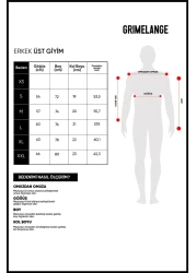 GRIMELANGE Bowen Men's 100% Cotton Crew Neck Printed Detailed Black T-shirt