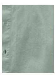 Koton 3sam60002hw 786 Green Men's Cotton Woven Tops Shirt